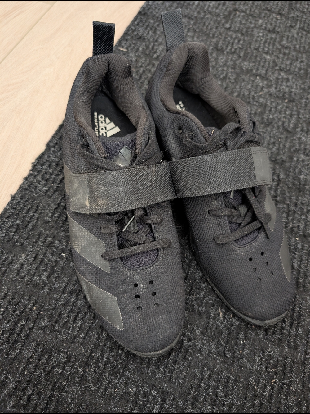 Adidas Black Training Shoes with Strap